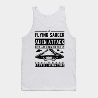 Flying Saucer Alien Attack Tank Top